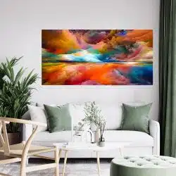 Tablou pictura abstracta apus multicolor 1843 tablou living modern - Afis Poster Tablou pictura abstracta apus multicolor pentru living casa birou bucatarie livrare in 24 ore la cel mai bun pret.