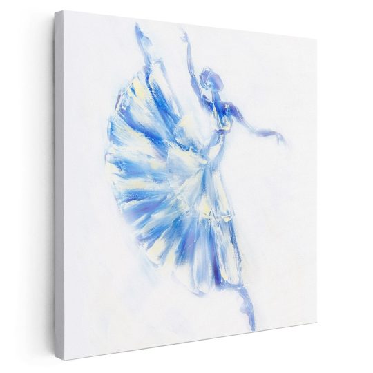Tablou pictura balerina dansand albastru alb 2019 - Afis Poster Tablou pictura balerina dansand pentru living casa birou bucatarie livrare in 24 ore la cel mai bun pret.