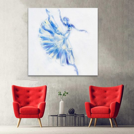 Tablou pictura balerina dansand albastru alb 2019 hol - Afis Poster Tablou pictura balerina dansand pentru living casa birou bucatarie livrare in 24 ore la cel mai bun pret.