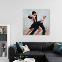 Tablou pictura cuplu dansatori tango negru alb 1406 camera 2 - Afis Poster pictura cuplu dansatori tango negru alb pentru living casa birou bucatarie livrare in 24 ore la cel mai bun pret.