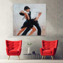 Tablou pictura cuplu dansatori tango negru alb 1406 hol - Afis Poster pictura cuplu dansatori tango negru alb pentru living casa birou bucatarie livrare in 24 ore la cel mai bun pret.
