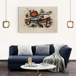 Tablou pictura fome abstracte de Joan Miro 2067 living modern 2 - Afis Poster Tablou pictura fome abstracte de Joan Miro pentru living casa birou bucatarie livrare in 24 ore la cel mai bun pret.