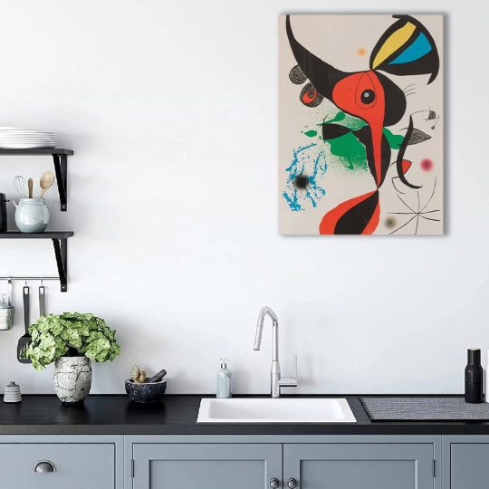 Tablou pictura forme abstracte de Joan Miro 2064 bucatarie - Afis Poster Tablou pictura forme abstracte de Joan Miro pentru living casa birou bucatarie livrare in 24 ore la cel mai bun pret.