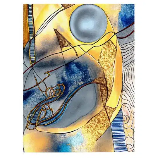 Tablou pictura forme abstracte geometrice galben 1450 front - Afis Poster Tablou pictura forme abstracte pentru living casa birou bucatarie livrare in 24 ore la cel mai bun pret.