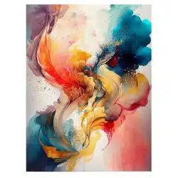 Tablou pictura forme abstracte multicolor 1451 front - Afis Poster Tablou pictura abstracte pentru living casa birou bucatarie livrare in 24 ore la cel mai bun pret.