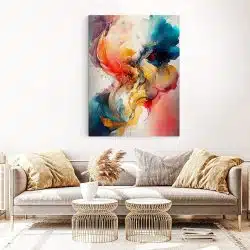 Tablou pictura forme abstracte multicolor 1451 living 1 - Afis Poster Tablou pictura abstracte pentru living casa birou bucatarie livrare in 24 ore la cel mai bun pret.