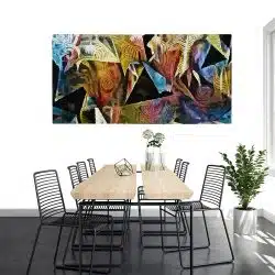 Tablou pictura forme geometrice stil cubism multicolor 1852 tablou modern bucatarie - Afis Poster Tablou pictura forme geometrice stil cubism multicolor pentru living casa birou bucatarie livrare in 24 ore la cel mai bun pret.