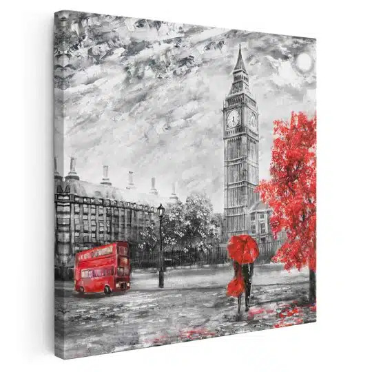 Tablou pictura peisaj urban Big Ben Londra 4301