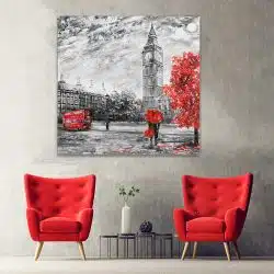 Tablou pictura peisaj urban Big Ben Londra 4301 hol