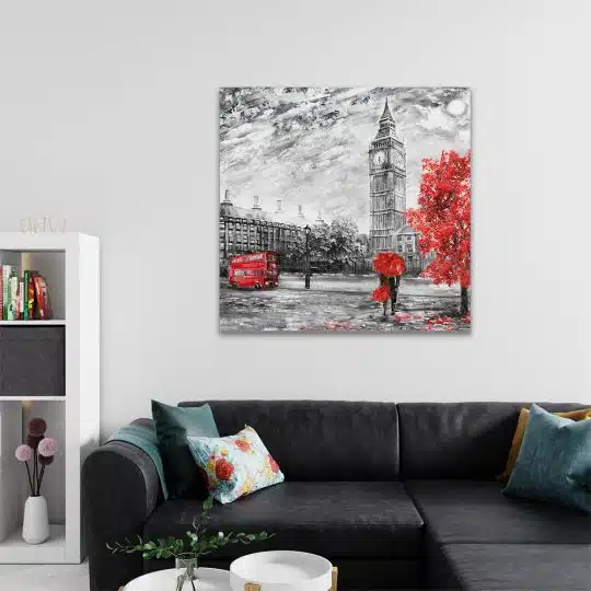 Tablou pictura peisaj urban Big Ben Londra 4301 living