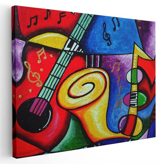 Tablou pictura stil cubism instrumente muzicale 1995 - Afis Poster Tablou pictura stil cubism instrumente muzicale pentru living casa birou bucatarie livrare in 24 ore la cel mai bun pret.