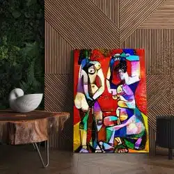 Tablou pictura stil cubism oameni multicolor 1449 living - Afis Poster Tablou pictura stil cubism pentru living casa birou bucatarie livrare in 24 ore la cel mai bun pret.