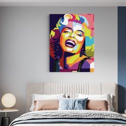 Tablou portret Marilyn Monroe WPAP pop art multicolor 1384 dormitor - Afis Poster tablou Marilyn Monroe pentru living casa birou bucatarie livrare in 24 ore la cel mai bun pret.