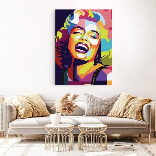 Tablou portret Marilyn Monroe WPAP pop art multicolor 1384 living 1 - Afis Poster tablou Marilyn Monroe pentru living casa birou bucatarie livrare in 24 ore la cel mai bun pret.