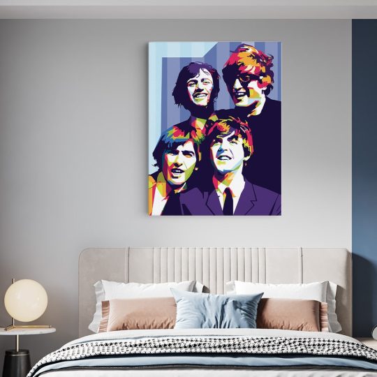 Tablou portret The Beatles WPAP pop art multicolor 1387 dormitor - Afis Poster Tablou the Beatles pentru living casa birou bucatarie livrare in 24 ore la cel mai bun pret.