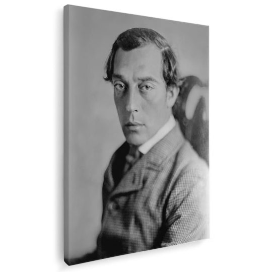 Tablou portret actor Buster Keaton alb negru 1518 - Afis Poster Tablou actori celebri Buster Keaton pentru living casa birou bucatarie livrare in 24 ore la cel mai bun pret.