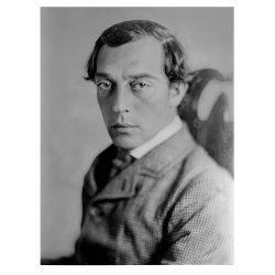 Tablou portret actor Buster Keaton alb negru 1518 front - Afis Poster Tablou actori celebri Buster Keaton pentru living casa birou bucatarie livrare in 24 ore la cel mai bun pret.