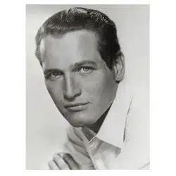 Tablou portret actor Paul Newman alb negru 1512 front - Afis Poster Tablou Paul Newman actori celebri pentru living casa birou bucatarie livrare in 24 ore la cel mai bun pret.