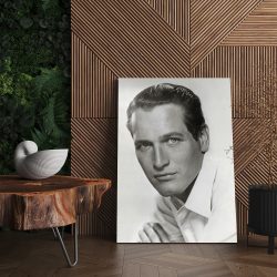 Tablou portret actor Paul Newman alb negru 1512 living - Afis Poster Tablou Paul Newman actori celebri pentru living casa birou bucatarie livrare in 24 ore la cel mai bun pret.