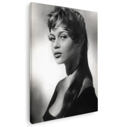 Tablou portret actrita Brigitte Bardot alb negru 1508 - Afis Poster Tablou Brigitte Bardot pentru living casa birou bucatarie livrare in 24 ore la cel mai bun pret.