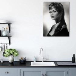 Tablou portret actrita Brigitte Bardot alb negru 1508 bucatarie - Afis Poster Tablou Brigitte Bardot pentru living casa birou bucatarie livrare in 24 ore la cel mai bun pret.
