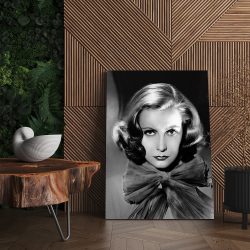 Tablou portret actrita Greta Garbo alb negru 1517 living - Afis Poster tablou Greta Garbo actrita pentru living casa birou bucatarie livrare in 24 ore la cel mai bun pret.