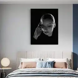 Tablou portret actrita Greta Garbo alb negru 1519 dormitor - Afis Poster Tablou Greta Garbo actrita pentru living casa birou bucatarie livrare in 24 ore la cel mai bun pret.