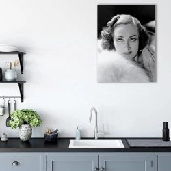 Tablou portret actrita Joan Crawford alb negru 1505 bucatarie - Afis Poster tablou cu Joan Crawford actrite celebre pentru living casa birou bucatarie livrare in 24 ore la cel mai bun pret.