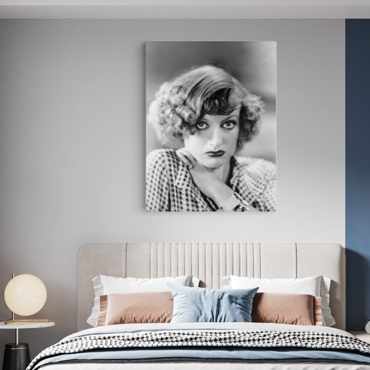 Tablou portret actrita Joan Crawford alb negru 1506 dormitor - Afis Poster Tablou Joan Crawford actrite celebre pentru living casa birou bucatarie livrare in 24 ore la cel mai bun pret.