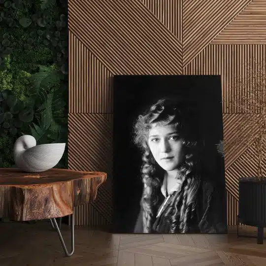 Tablou portret actrita Mary Pickford alb negru 1521 living - Afis Poster Tablou Mary Pickford actrita pentru living casa birou bucatarie livrare in 24 ore la cel mai bun pret.