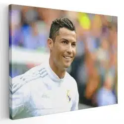 Tablou portret fotbalist Cristiano Ronaldo alb 1568 - Afis Poster Cristiano Ronaldo fotbalist alb pentru living casa birou bucatarie livrare in 24 ore la cel mai bun pret.