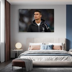 Tablou portret fotbalist Cristiano Ronaldo negru 1564 dormitor - Afis Poster Tablou Cristiano Ronaldo fotbalist poster pentru living casa birou bucatarie livrare in 24 ore la cel mai bun pret.