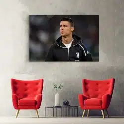 Tablou portret fotbalist Cristiano Ronaldo negru 1564 hol - Afis Poster Tablou Cristiano Ronaldo fotbalist poster pentru living casa birou bucatarie livrare in 24 ore la cel mai bun pret.