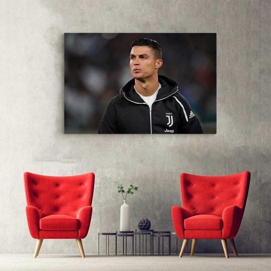 Tablou portret fotbalist Cristiano Ronaldo negru 1564 hol - Afis Poster Tablou Cristiano Ronaldo fotbalist poster pentru living casa birou bucatarie livrare in 24 ore la cel mai bun pret.