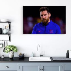 Tablou portret fotbalist Lionel Messi albastru 1567 bucatarie - Afis Poster Tablou Lionel Messi fotbalist pentru living casa birou bucatarie livrare in 24 ore la cel mai bun pret.