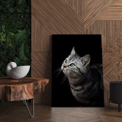 Tablou portret profil pisica gri 3075 living