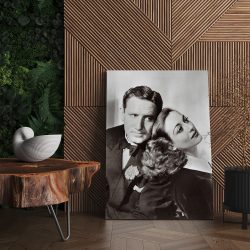 Tablou portrete actori Spencer Tracy si Joan Crawford negru 1500 living - Afis Poster Spencer Tracy si Joan Crawford actori alb negru pentru living casa birou bucatarie livrare in 24 ore la cel mai bun pret.