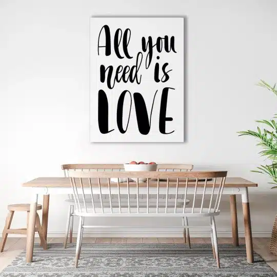 Tablou poster All You Need is Love 4423 bucatarie1