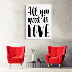 Tablou poster All You Need is Love 4423 hol