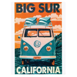 Tablou poster Big Sur California vintage 4613 front