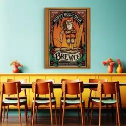 Tablou poster Brewco Hoppy Holly Daze 4133 restaurant