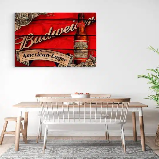 Tablou poster Budweiser vintage 4111 bucatarie3