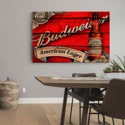 Tablou poster Budweiser vintage 4111 bucatarie4