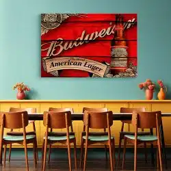 Tablou poster Budweiser vintage 4111 restaurant