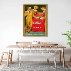 Tablou poster Coca Cola ad vintage 4021 bucatarie1