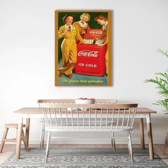 Tablou poster Coca Cola ad vintage 4021 bucatarie1