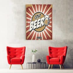 Tablou poster Cold Beer vintage 3961 hol