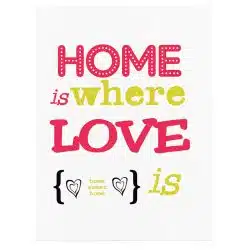 Tablou poster Home is where love is 4427 front