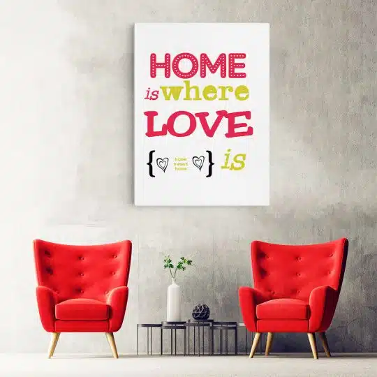 Tablou poster Home is where love is 4427 hol