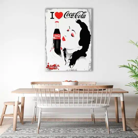 Tablou poster I love Coca Cola 4030 bucatarie1